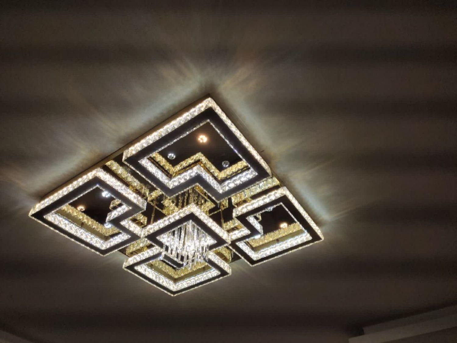 لوستر لوزی smd سه رنگ|لوستر و چراغ آویز|اصفهان, باغ زرشک|دیوار