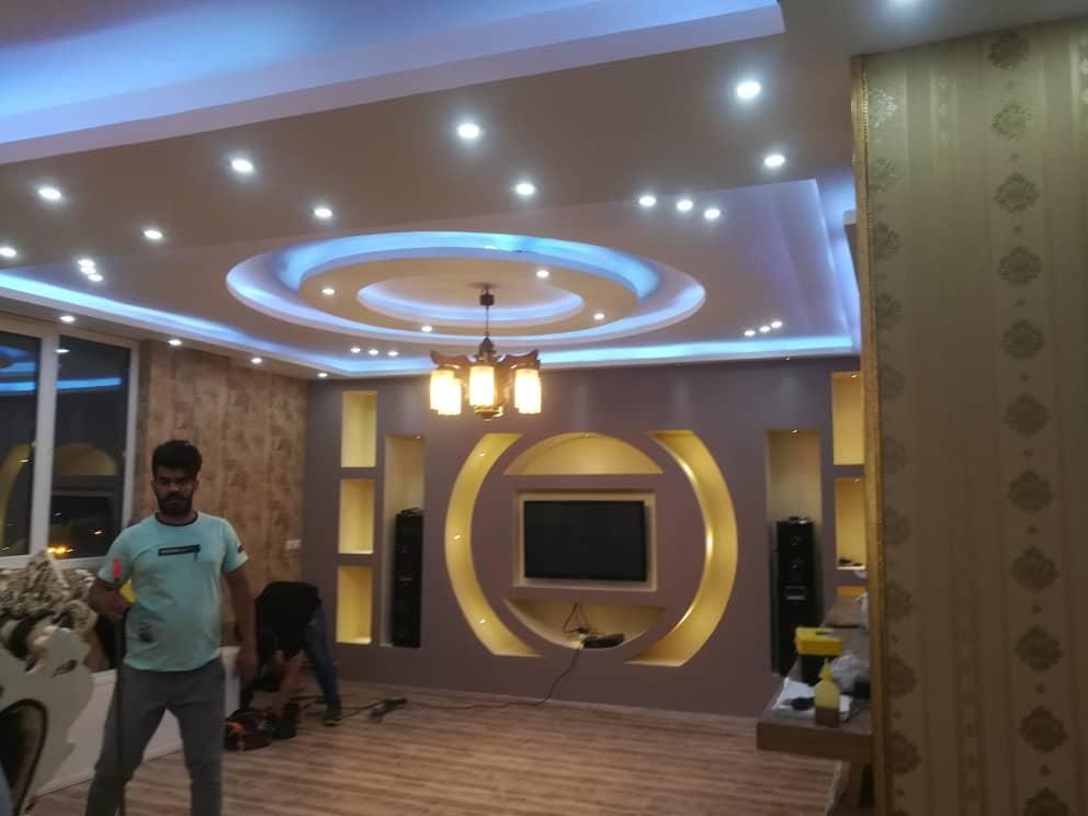 تخریب وبازسازی داخلی(از0تا100) کناف ونقاشی وسرامیک|خدمات پیشه و مهارت|فردیس, منظریه|دیوار