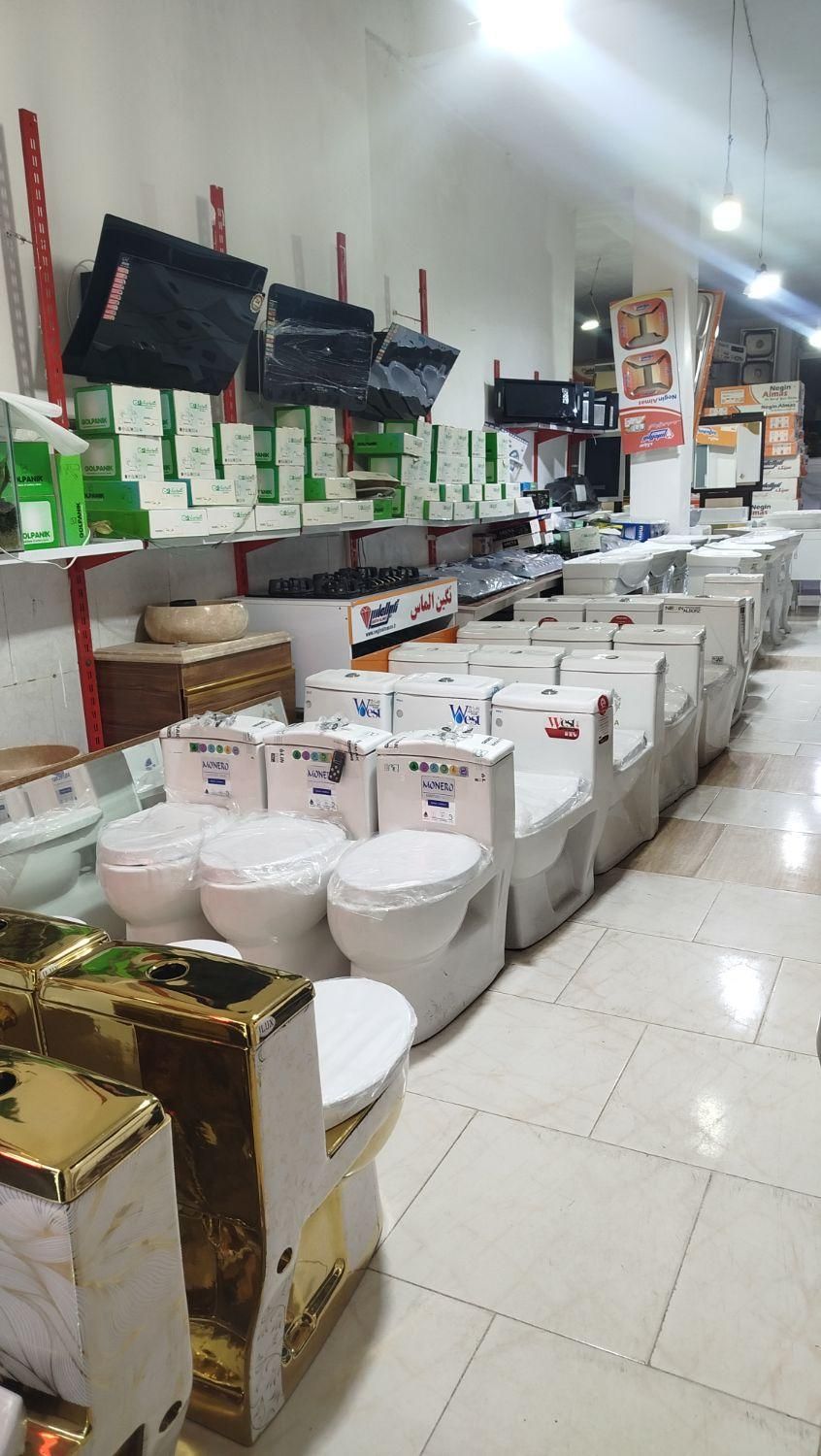 شیرآلات توالت فرنگی روشویی|لوازم سرویس بهداشتی|ارومیه, |دیوار