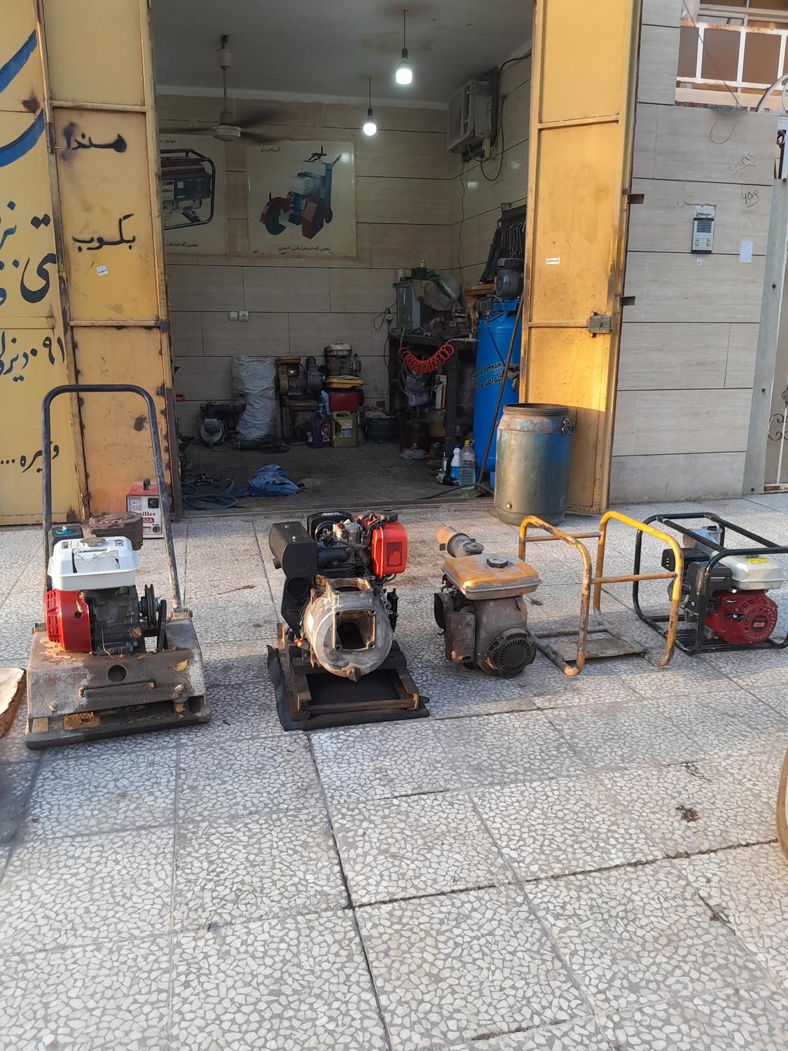 تعمیرات موتور برق کمپکتور آسفالتبر ویبراتور روبین|خدمات پیشه و مهارت|اهواز, حصیرآباد|دیوار