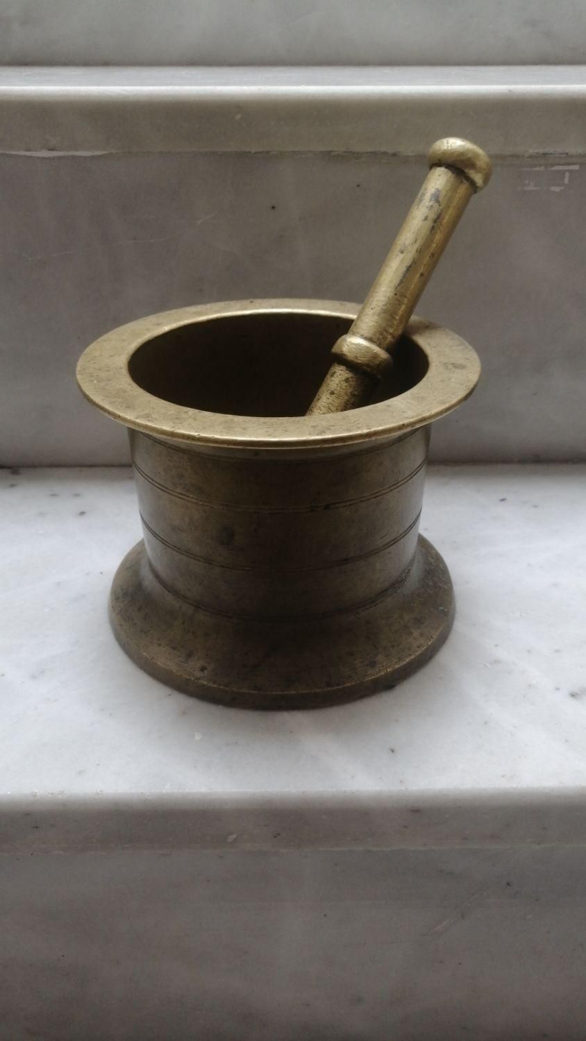 هاونگ برنجی قدیمی سایز بزرگ 7 کیلو و نیم|ظروف پختوپز|شیراز, شهرک فرهنگیان|دیوار