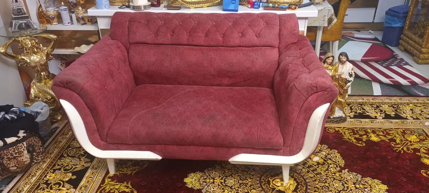 مبل راحتی ۵ نفره جنس خوب|مبلمان خانگی و میز عسلی|کرج, محمود آباد|دیوار