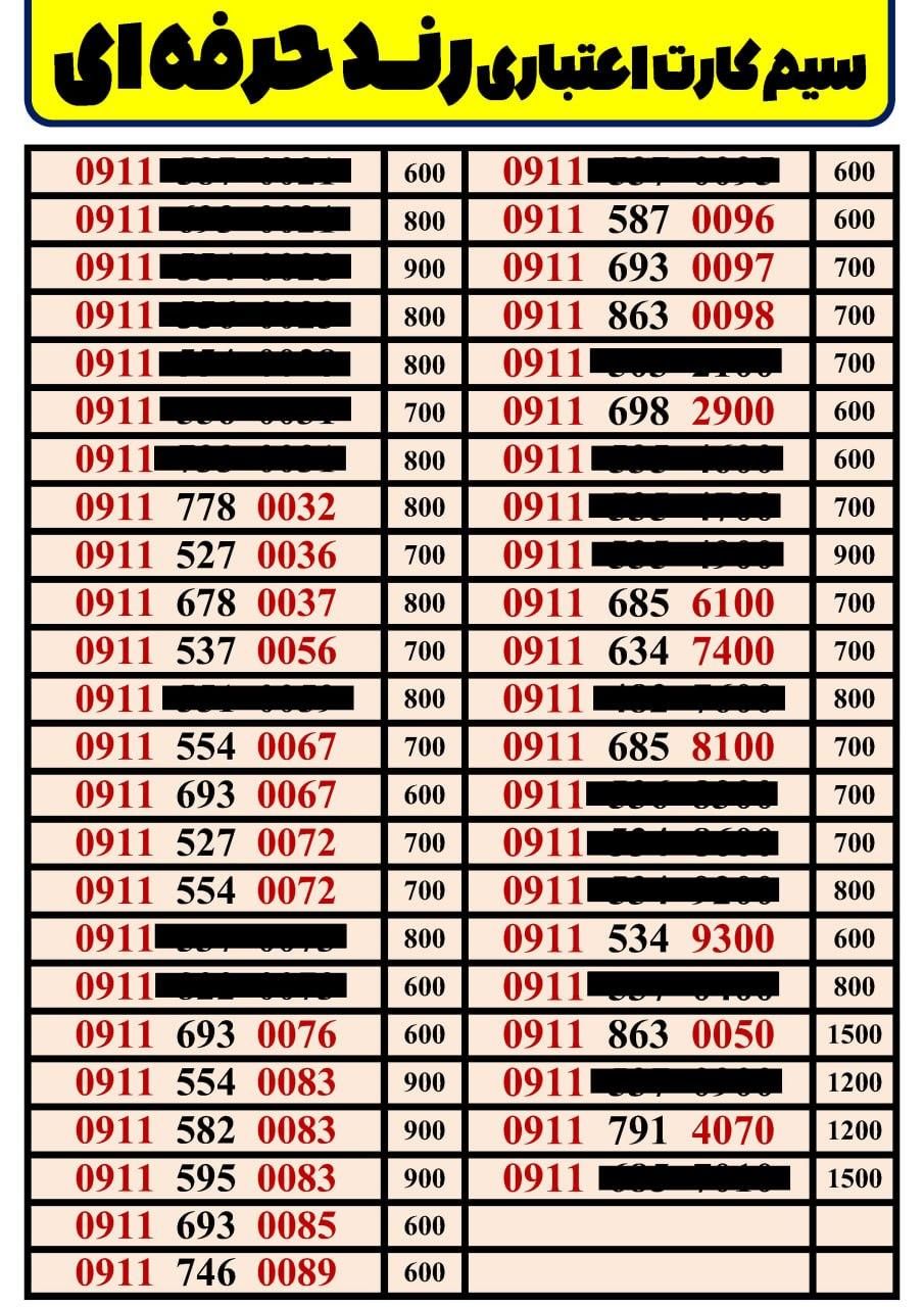 0911-478-1004|سیم‌کارت|لاهیجان, رجایی|دیوار