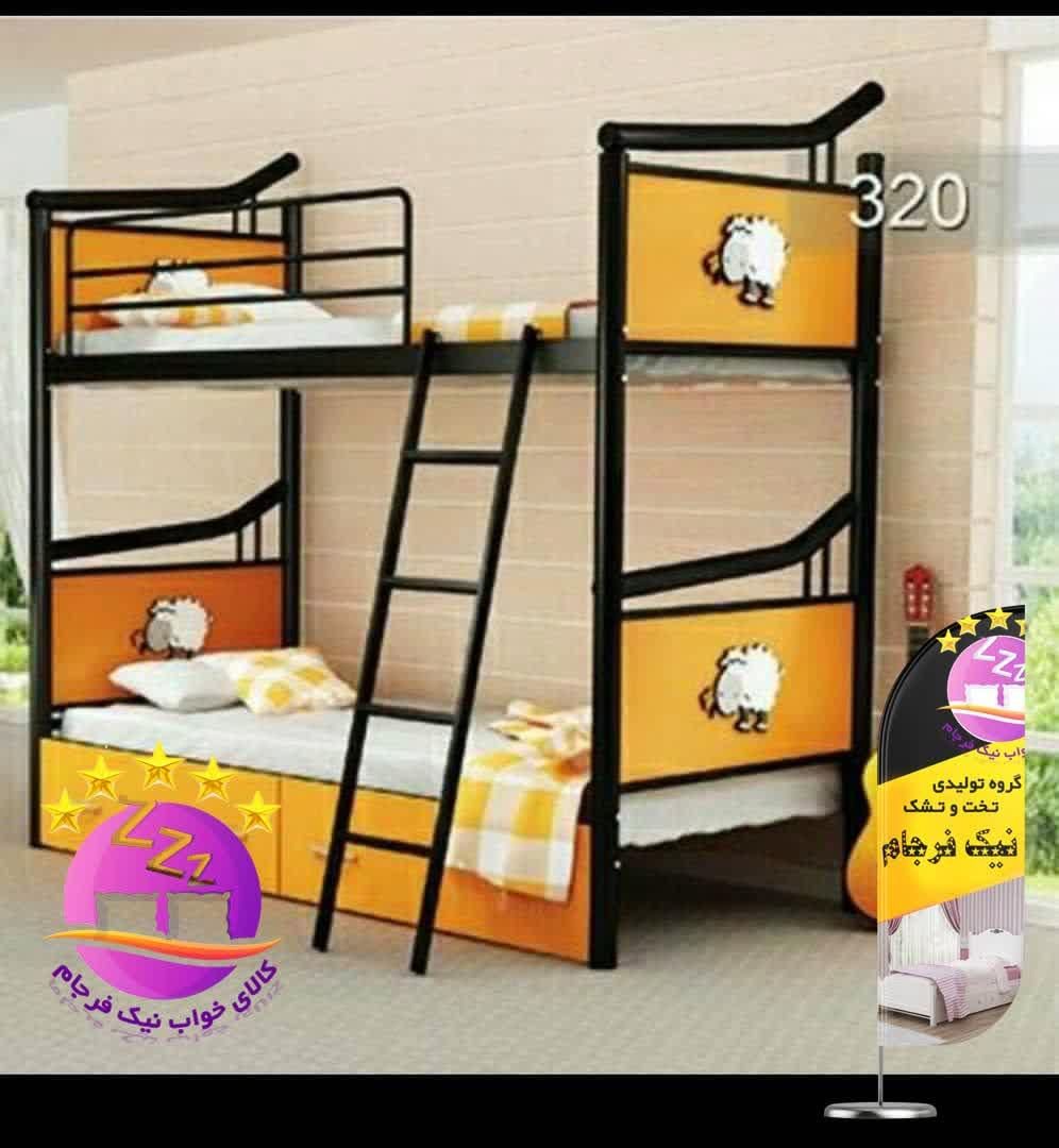 تخت خواب دو طبقه اسپورت(تختخواب ۲دوطبقه)مدل استیکر|تخت و سرویس خواب|مشهد, سپاد|دیوار