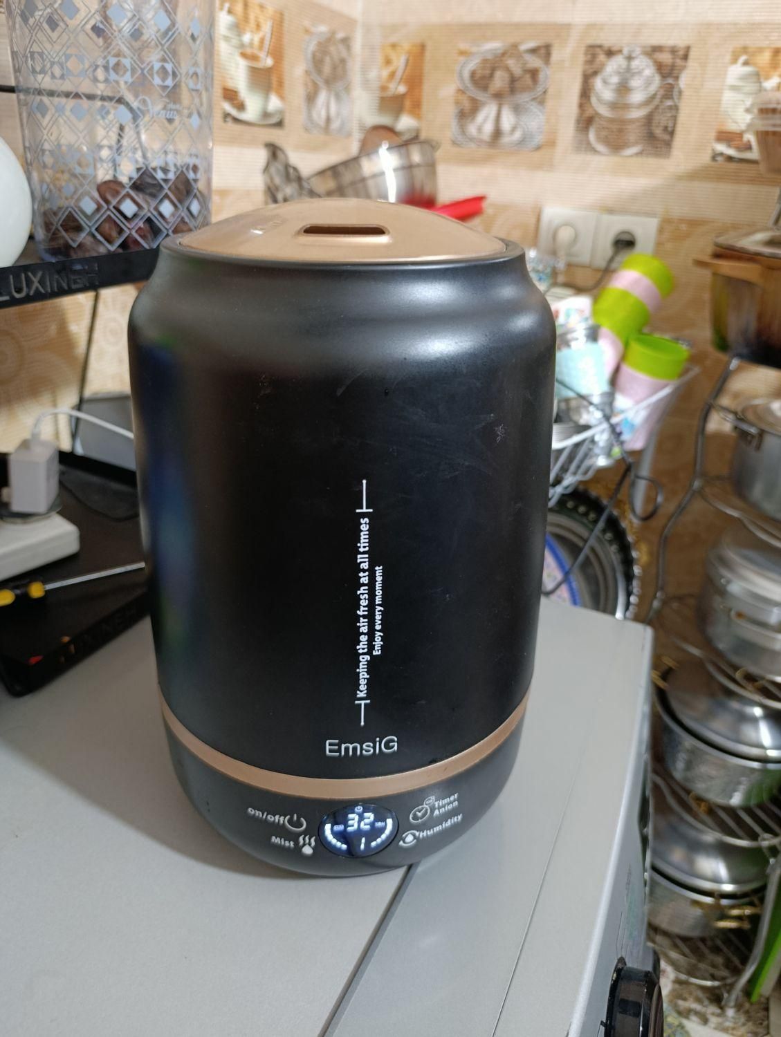 دستگاه بخور تسویه هوای سرد آلمانی تمام لمس 5 لیتری|پنکه و تصفیهکنندهٔ هوا|نورآباد ممسنی, |دیوار