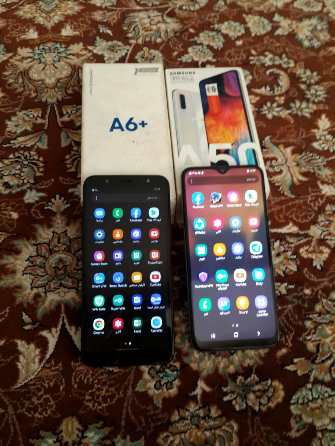 سامسونگ Galaxy A50 و A6+ و دو عدد S9 plus|موبایل|تهران, افسریه|دیوار