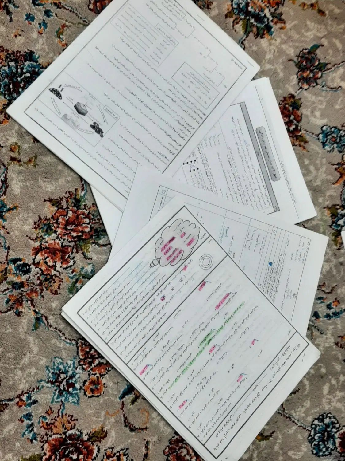 کتاب درسی پایه‌ نهم همراه جزوه|کتاب و مجله آموزشی|مشهد, شهرک شهید باهنر|دیوار