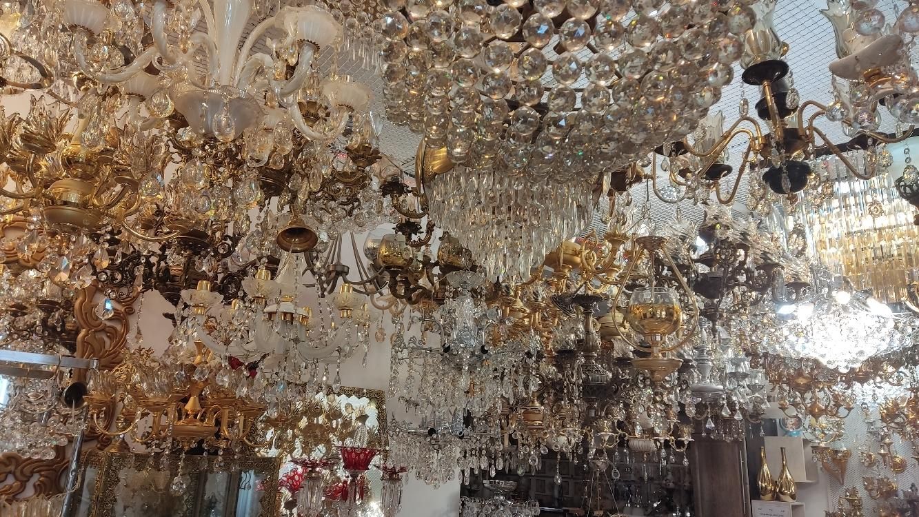 شهر لوستر صدرا|لوستر و چراغ آویز|شیراز, شهرک گلستان|دیوار