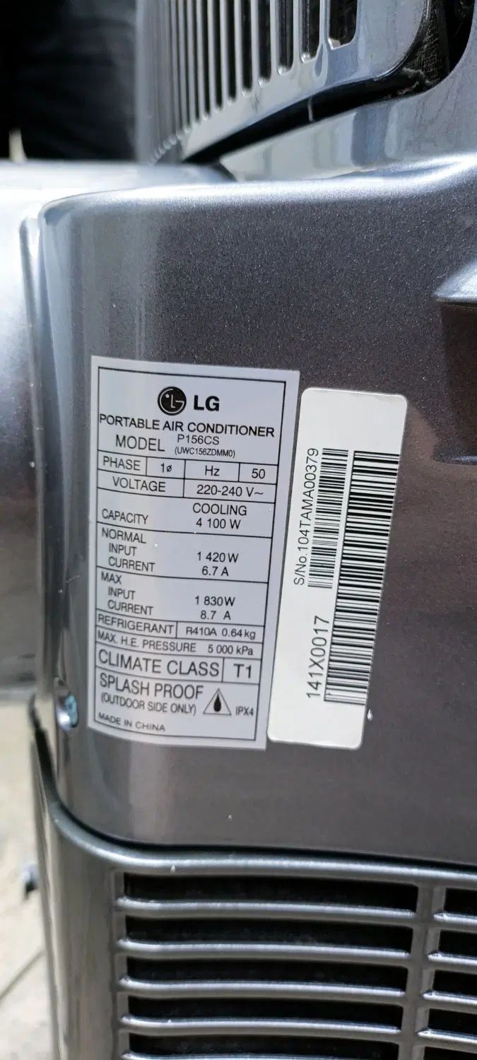 کولر گازی پرتابل ال جی LG|کولر گازی و فن‌کوئل|تهران, جی|دیوار