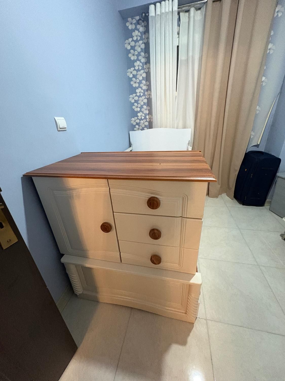 کمدو تخت دومنظوره +تشک نو|اسباب و اثاث بچه|رشت, رودباری|دیوار