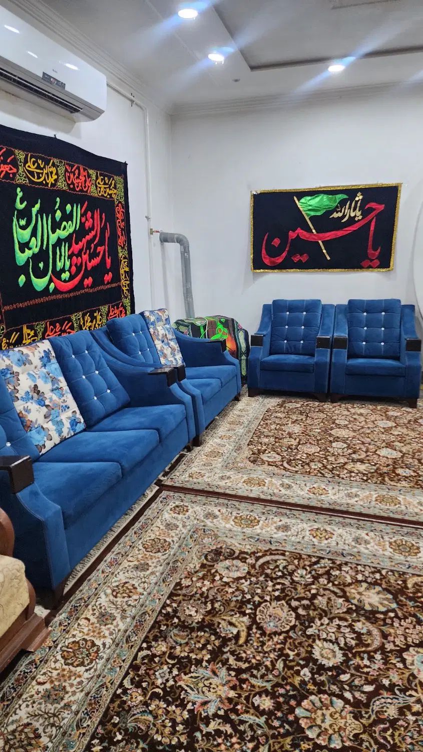 مبلمان 7 نفره درحد نو تمیز بدون هیچگونه خرابی|مبلمان خانگی و میز عسلی|امیدیه, |دیوار