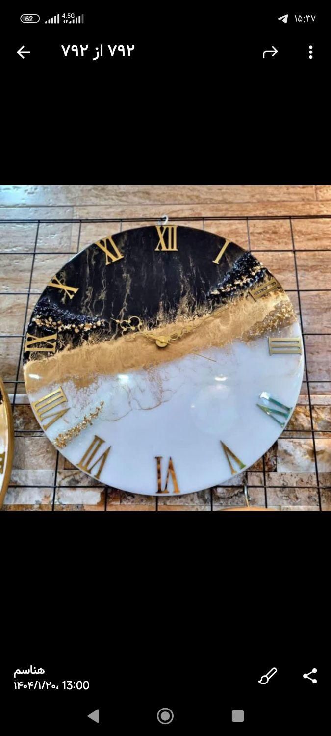 ساعت رزینی شیک|ساعت دیواری و تزئینی|رشت, پل تالشان|دیوار