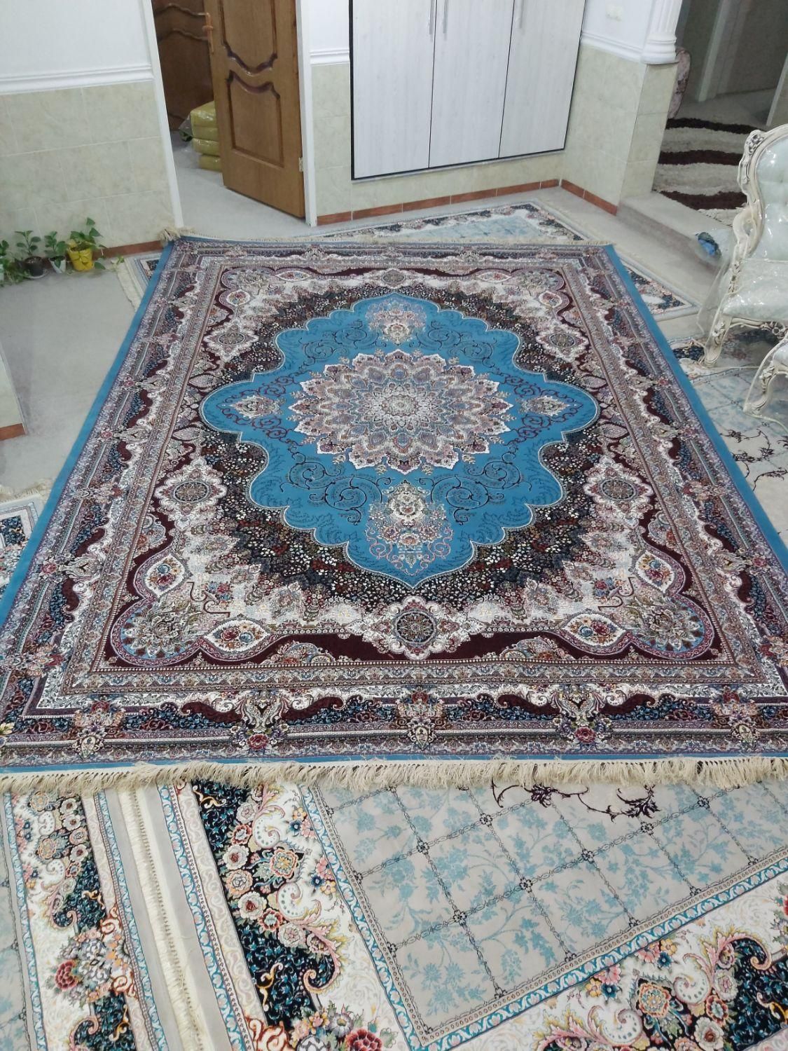 دو تخته فرش 12 متری دستباف گونه نگین یاقوت مشهد نو|فرش|اهواز, پادادشهر|دیوار