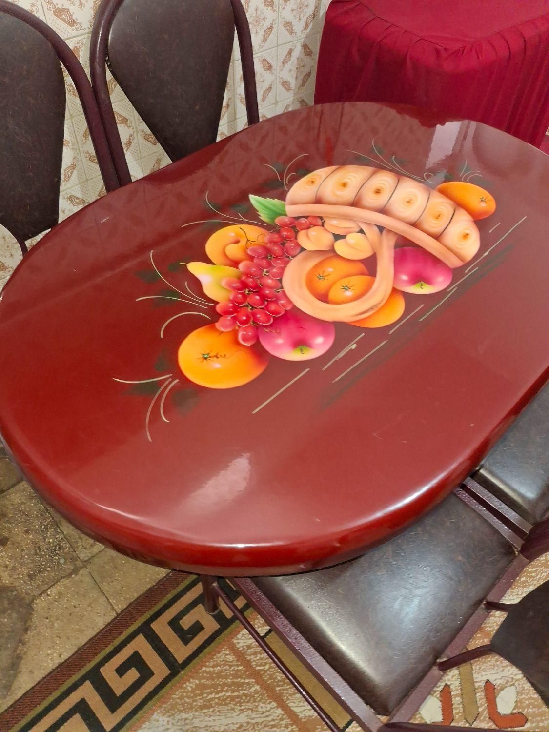 میزنهارخوری ۴نفره|میز و صندلی غذاخوری|فسا, |دیوار