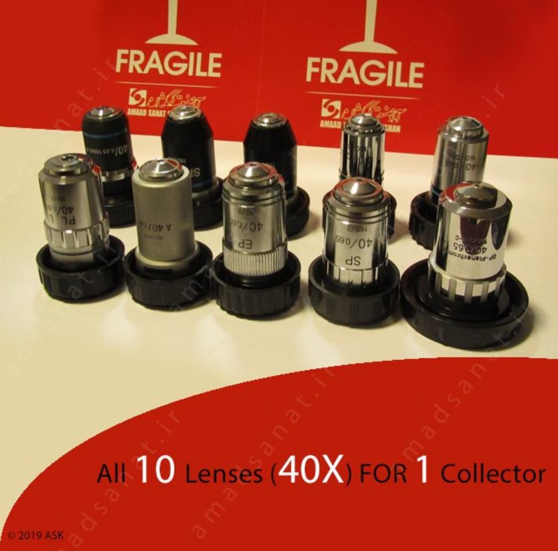 لنزهای چشمی و شیی انواع میکروسکوپ|لوازم التحریر|اصفهان, بیدآباد|دیوار