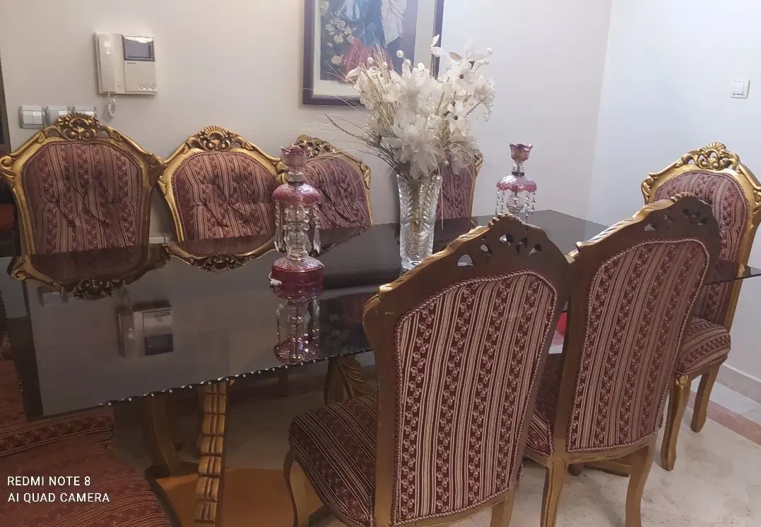 دو دست مبل استیل و میزناهارخوری و میزتلوزیون|مبلمان خانگی و میز عسلی|تهران, دریان‌نو|دیوار