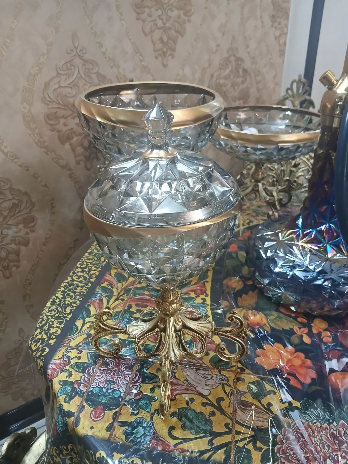 ست میوه خوری گزخوری شکلات خوری پایه برنز نو|ظروف سرو و پذیرایی|اصفهان, شیخ اشراق|دیوار