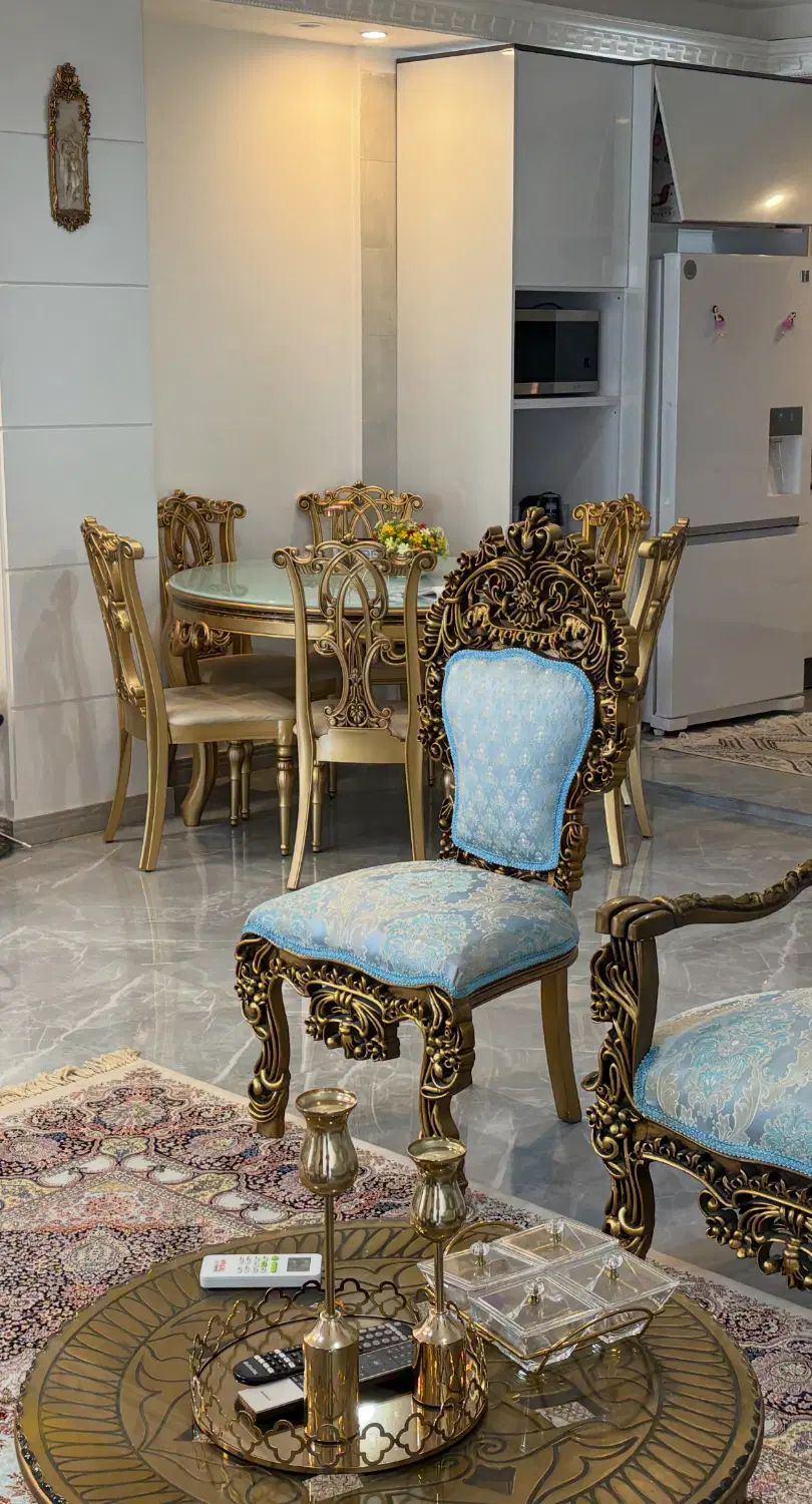 مبل سلطنتی با میزنهارخوری۶نفره درحدنو|مبلمان خانگی و میز عسلی|تنکابن, |دیوار