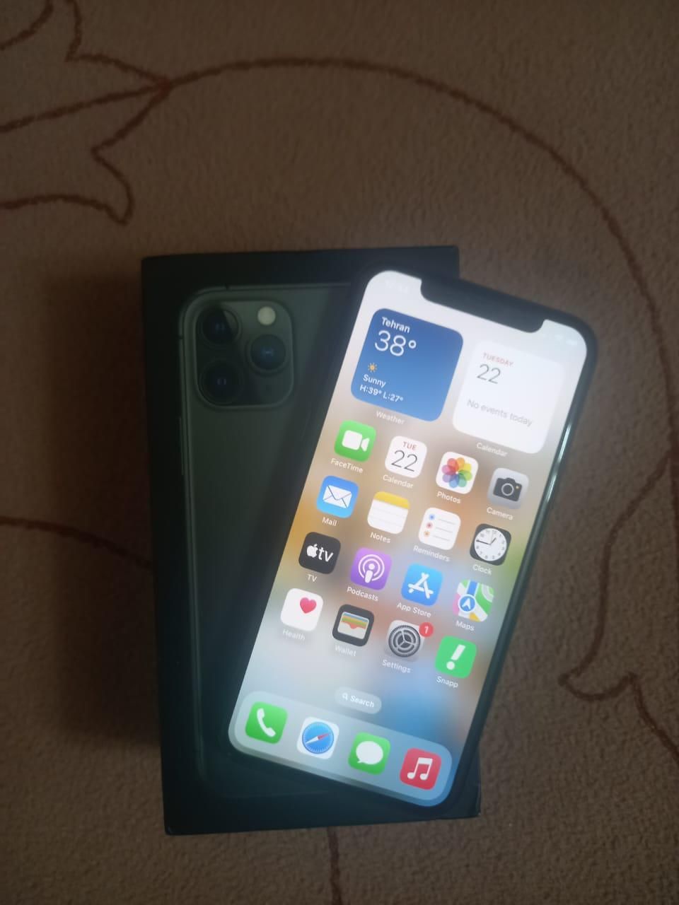 اپل iPhone 11 Pro با حافظهٔ ۲۵۶ گیگابایت|موبایل|تهران, مسعودیه|دیوار