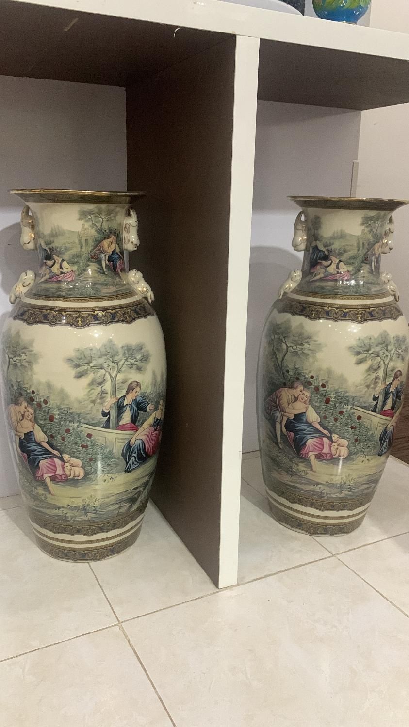 گلدان ناپولی ایتالیا اصل|کلکسیون اشیاء عتیقه|اردبیل, |دیوار