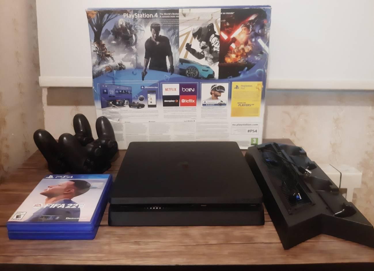 PS4 slim نو و بسیار تمییز ریجن2(ژاپن)|کنسول، بازی ویدئویی و آنلاین|تهران, باغ فیض|دیوار