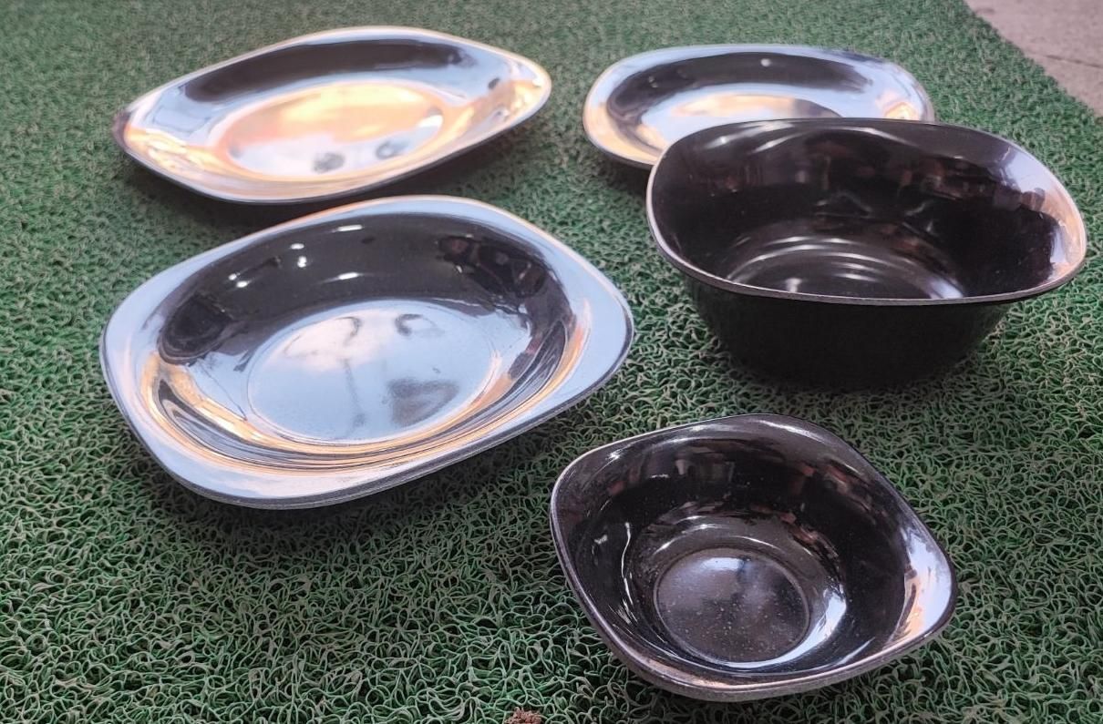 سرویس ملامین رنگ مشکی *4گوش*قیمت قبل ارسال رایگان|ظروف سرو و پذیرایی|مشهد, کارمندان دوم|دیوار