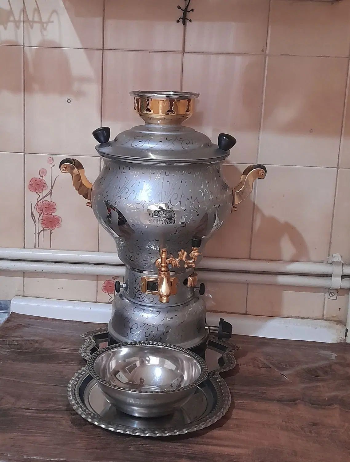 سماور گازی شکوفه|سماور، چای‌ساز، قهوه‌ساز|اصفهان, شاهزید|دیوار