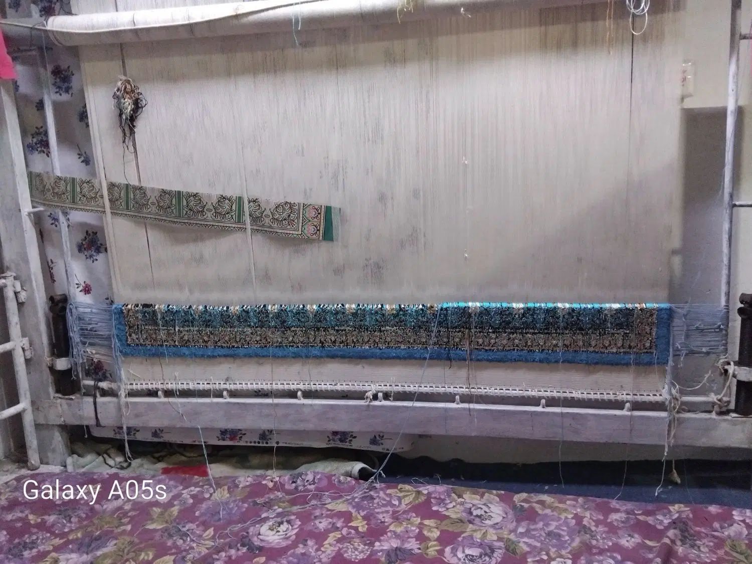 فرش ابریشم قالیچه نمیه کاره به فروش میرسد|فرش|زنجان, |دیوار