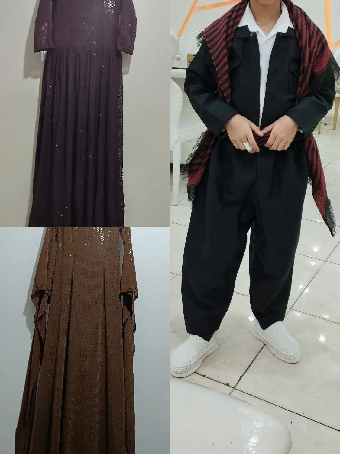لباس کردی زنانه لباس کردی بچه گانه به همراه گیوه|لباس|چهارباغ, |دیوار