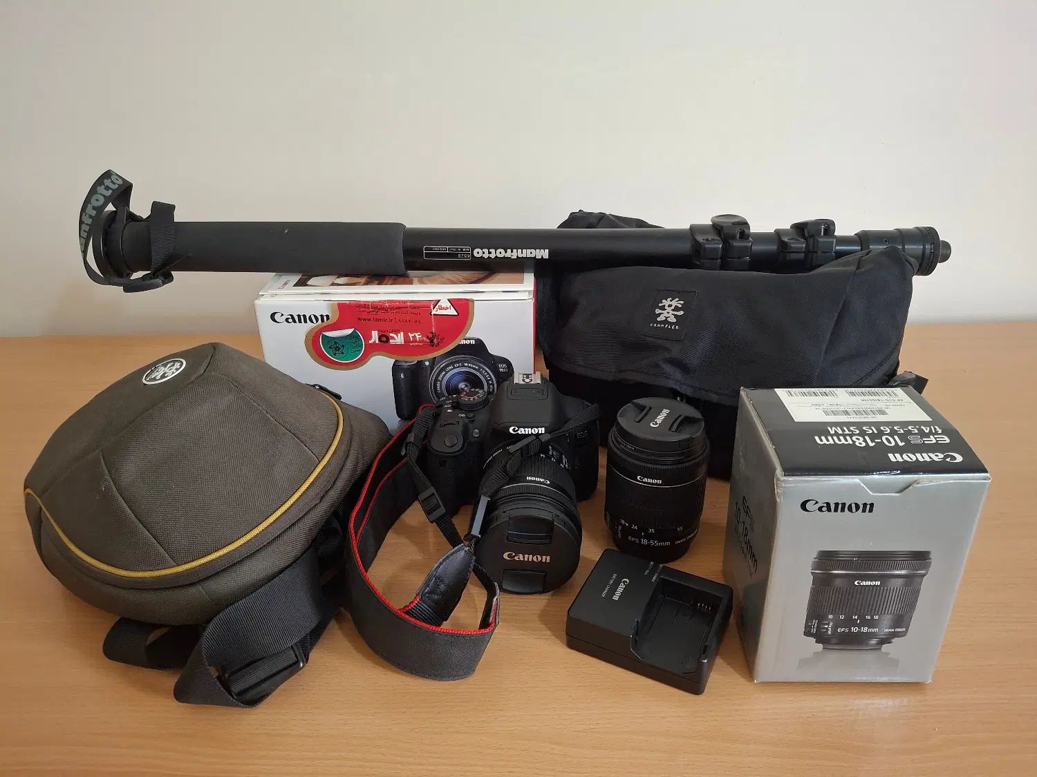 Package Canon EOS 700D|دوربین عکاسی و فیلم‌برداری|تهران, شهرک غرب|دیوار