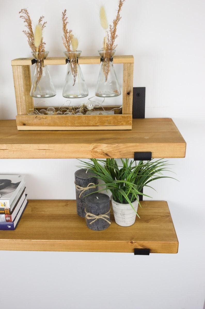 شلف دیواری چوب طبیعی مدل رویا|کتابخانه، شلف، قفسههای دیواری|تهران, صادقیه|دیوار