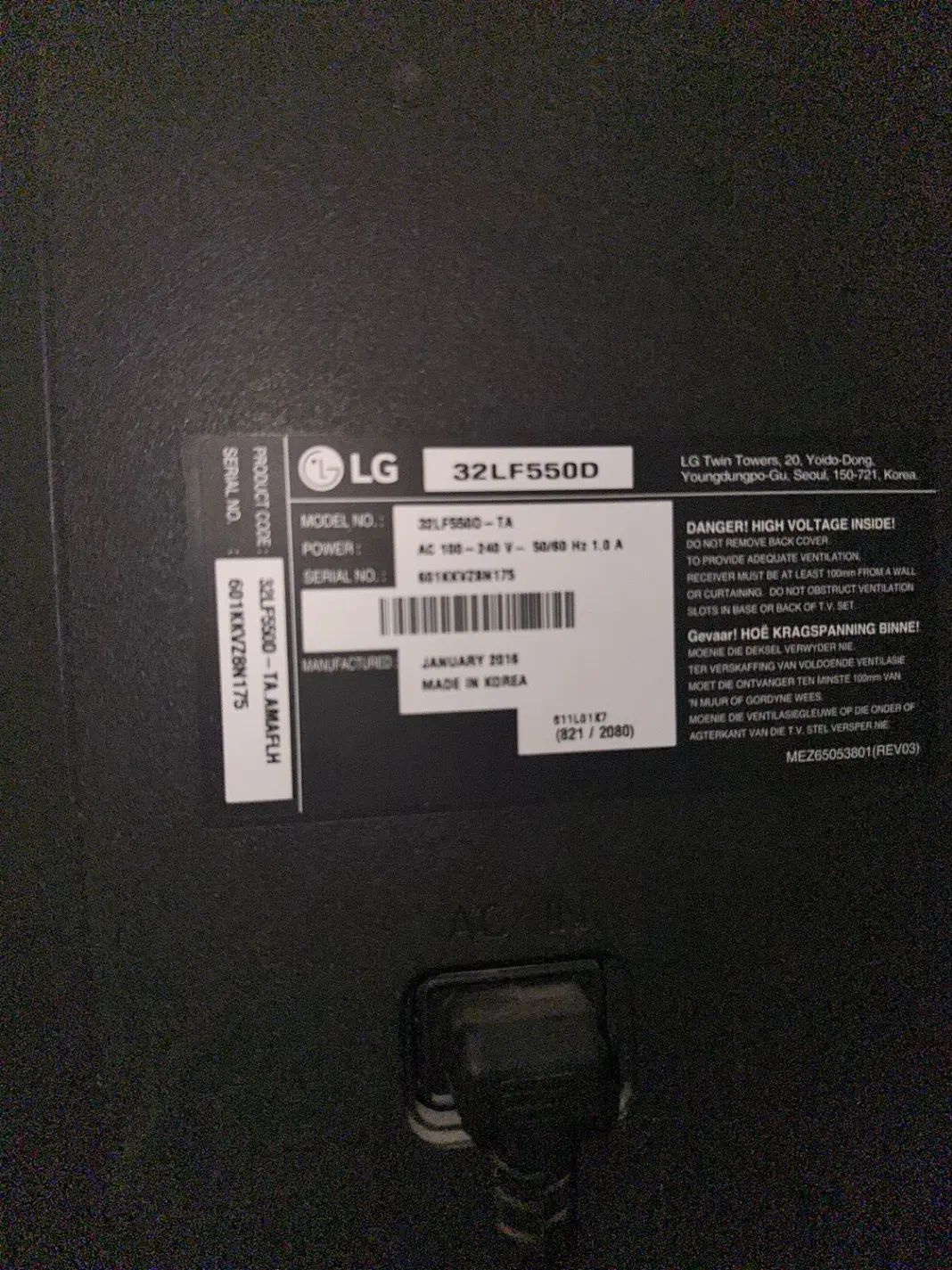 تلویزیون LG 32inch|تلویزیون و پروژکتور|کرج, کوی زنبق|دیوار