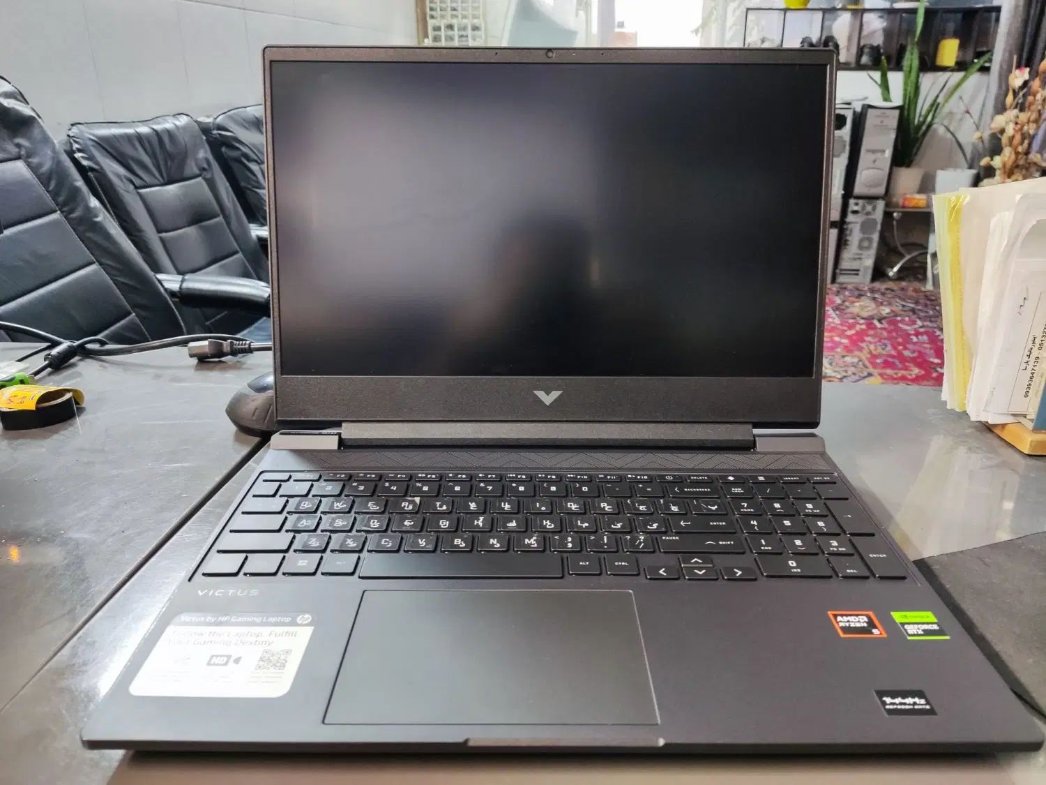 لپتاپ گیمینگ hp victus با گرافیک ۴۰۵۰|رایانه همراه|مشهد, سمزقند|دیوار