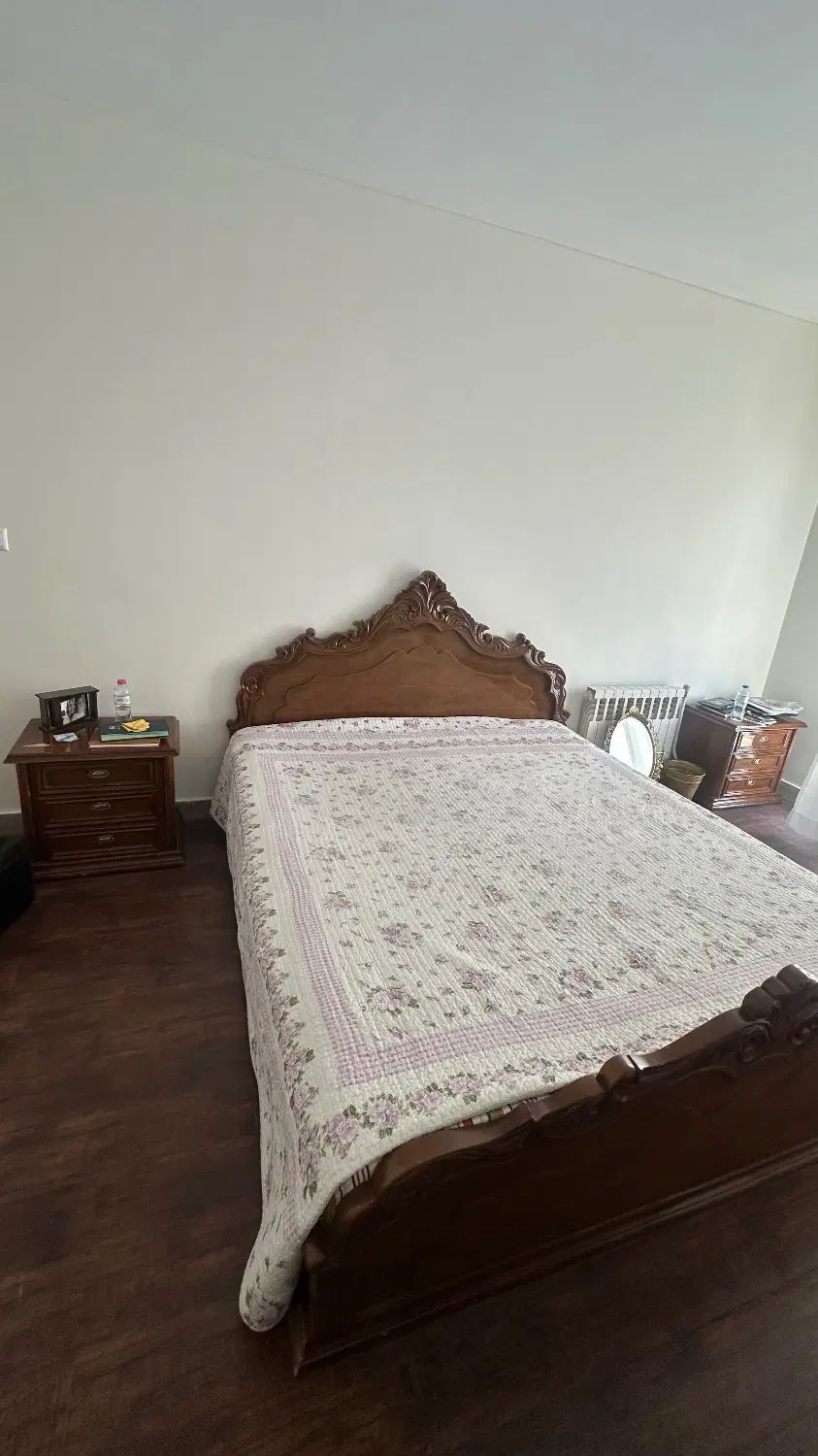 سرویس خواب دو نفره تمام چوب|تخت و سرویس خواب|تهران, ونک|دیوار