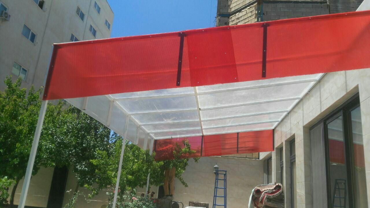 سایبان نورگیر سقف شیبدار ورق رنگی سردرب  آبرو|مصالح و تجهیزات ساختمان|مشهد, حرم مطهر رضوی|دیوار