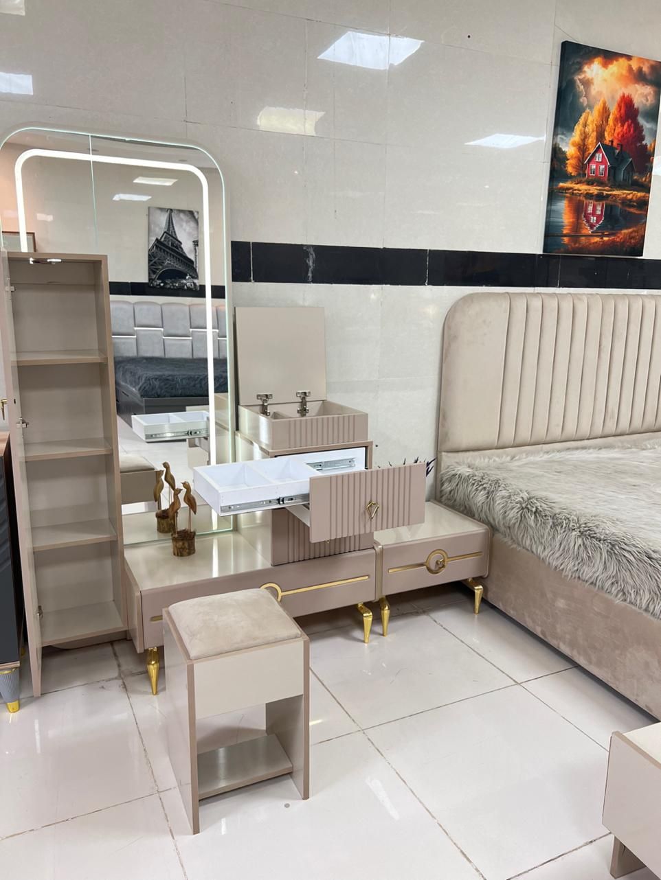 سرویس خواب لارسن -سرای آرا|تخت و سرویس خواب|یزد, |دیوار