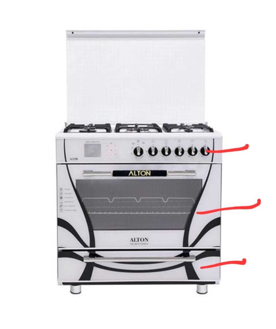 یکدست شیشه فابریک اجاق گاز التون|اجاق گاز و لوازم برقی پختوپز|شهرضا, |دیوار