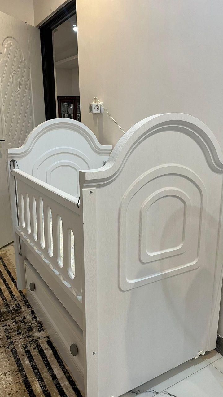 تخت خواب نوزاد ممبران کره ای مدل آسانسوری  آکبند|تخت و سرویس خواب|لاهیجان, گلستان|دیوار