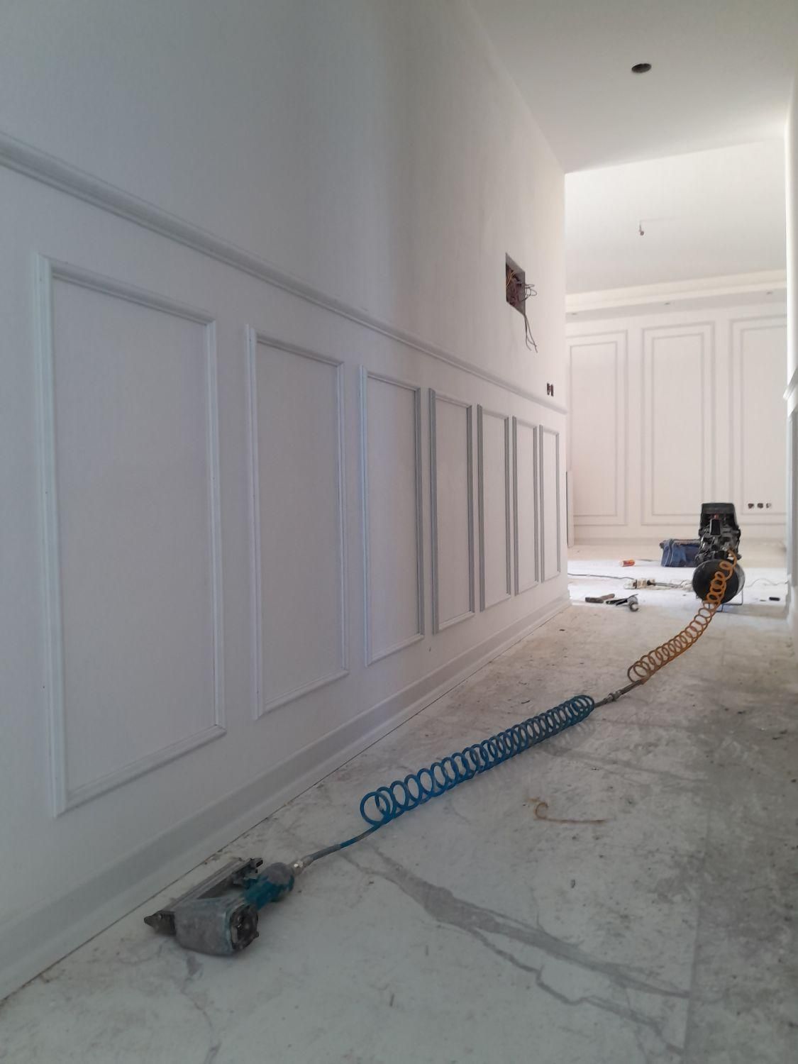 اجرای قاب بندی / قابندی/قرنیز ونبشی/ترمو وال|مصالح و تجهیزات ساختمان|پرند, فاز ۶|دیوار