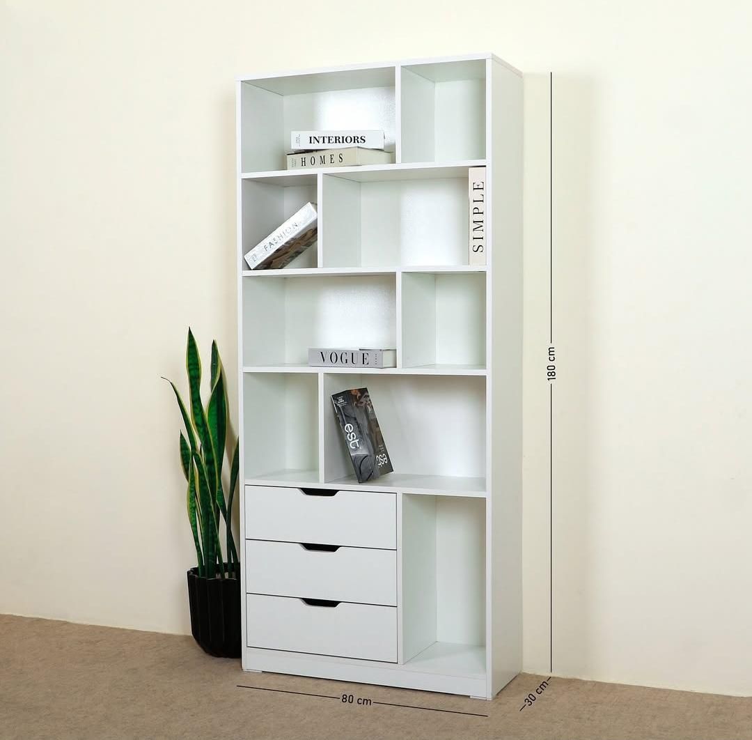 کتابخانه مدرن و شیک سه کشو|کتابخانه، شلف، قفسههای دیواری|تبریز, |دیوار