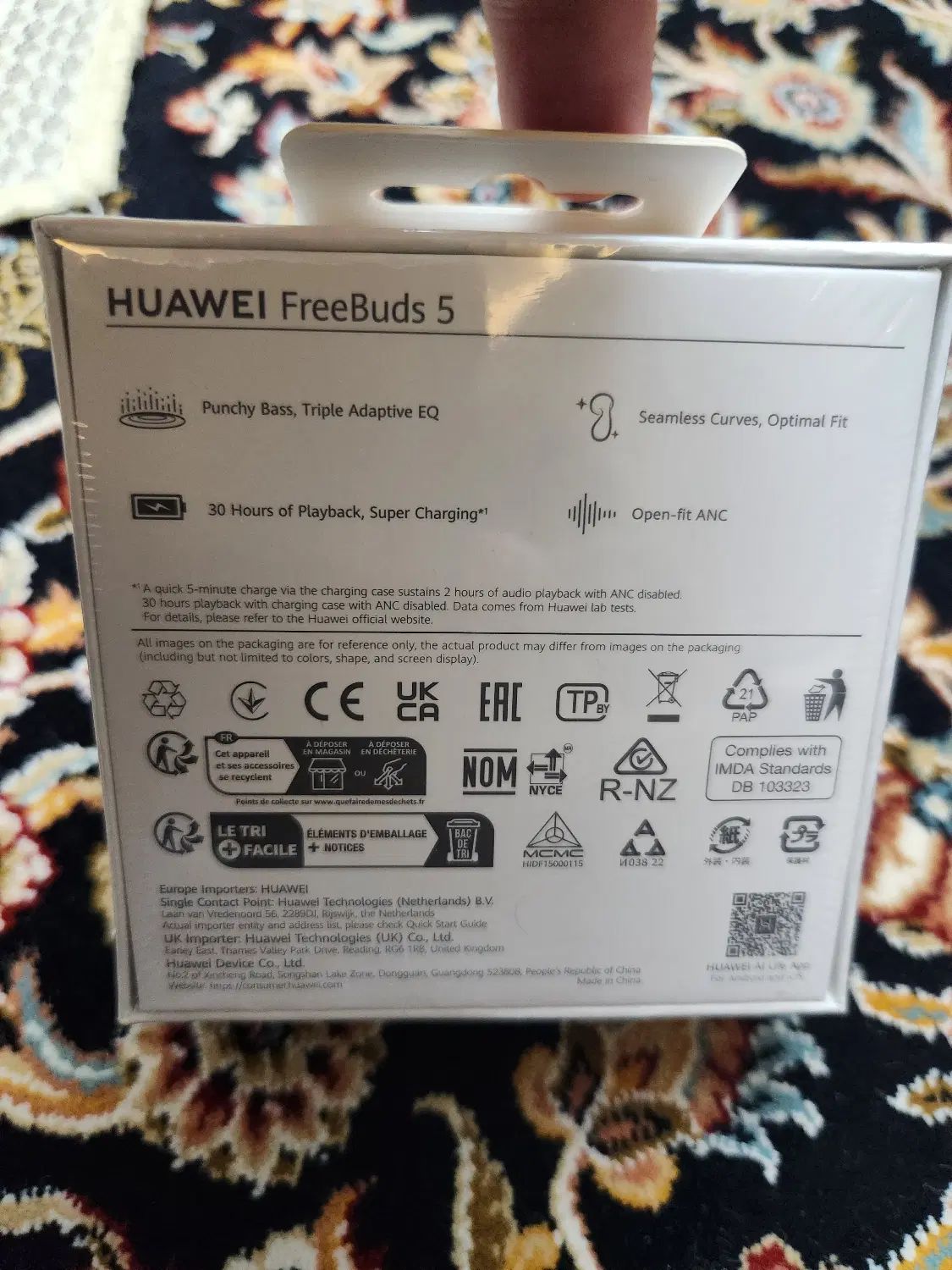 هدست بلوتوثی هواوی FreeByds 5 آکبند|لوازم جانبی موبایل و تبلت|تهران, نظام‌آباد|دیوار