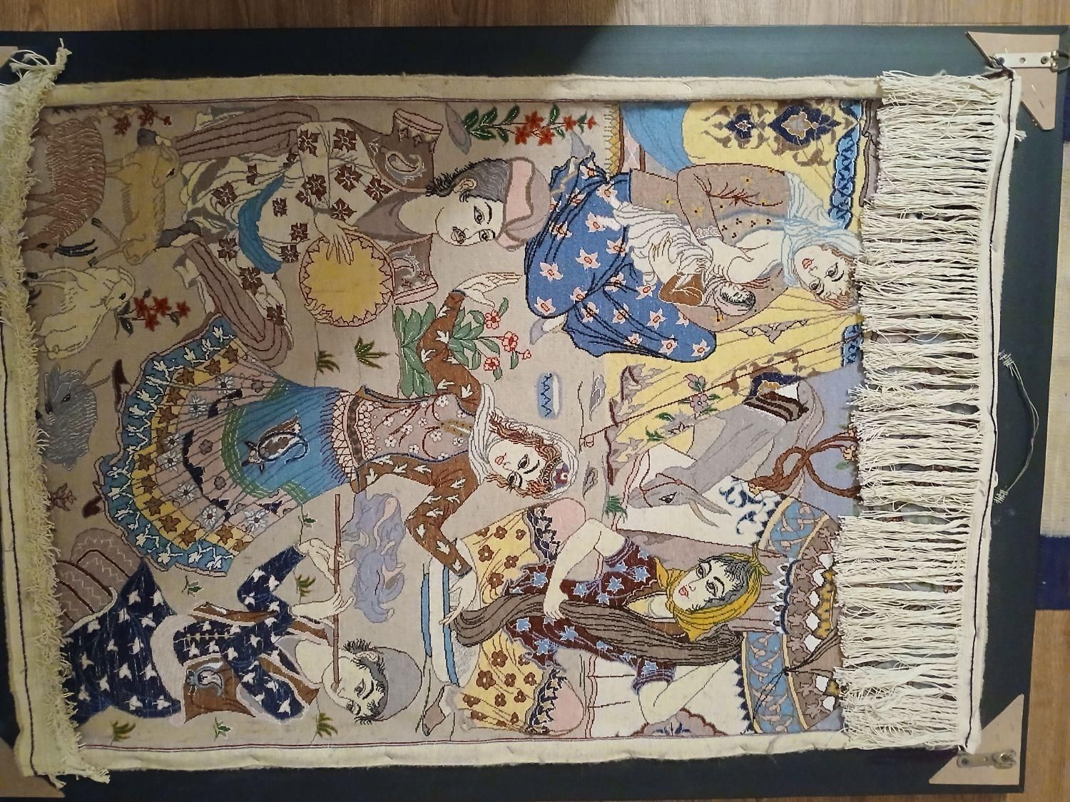 تابلو فرش|تابلو فرش|اصفهان, باغ دریاچه|دیوار