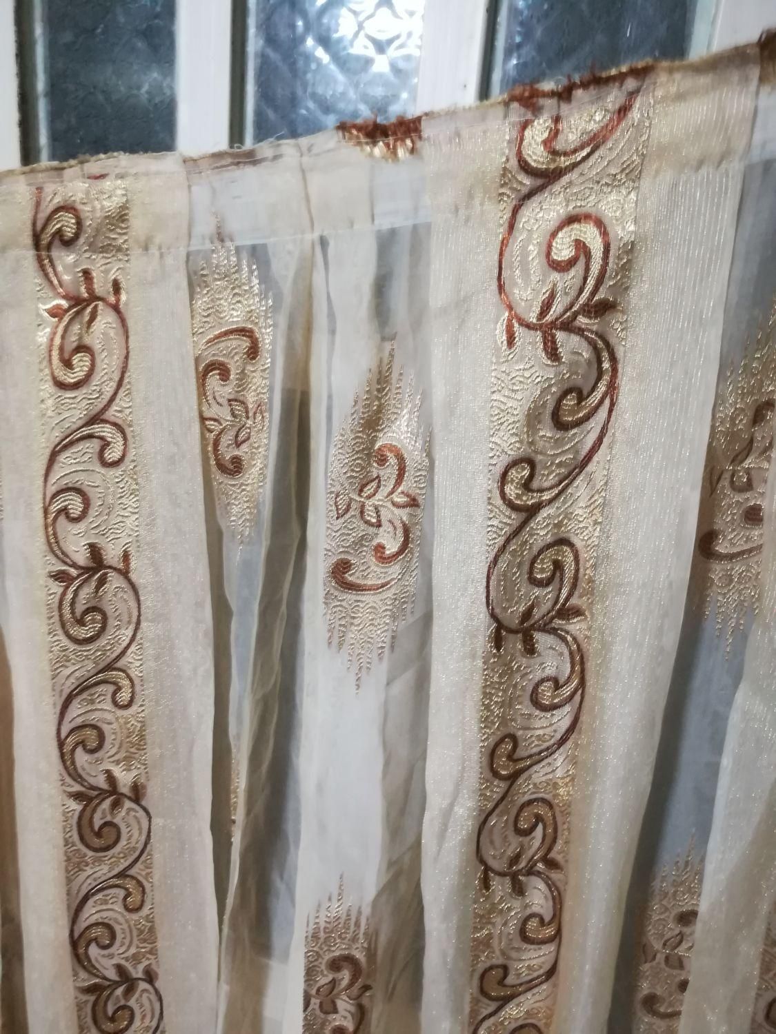 پرده مجلسی تمیز و سالم بدون آستر|پرده، رانر، رومیزی|خرم‌آباد, |دیوار