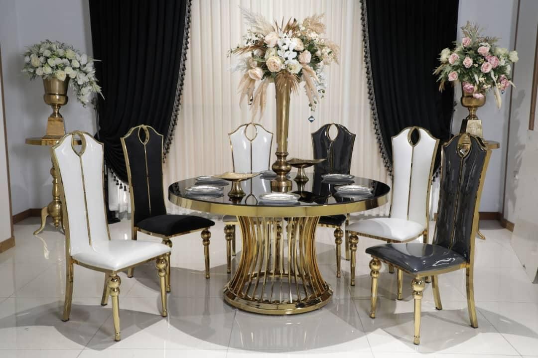 میز صندلی درخشان فلزی برای تالار|عمدهفروشی|رشت, بلوار گیلان|دیوار