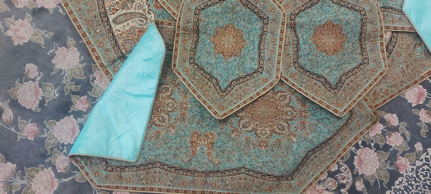 رومیزی ترمه اصل یزد کاملا نو|پرده، رانر، رومیزی|تهران, خانی آباد نو جنوبی|دیوار