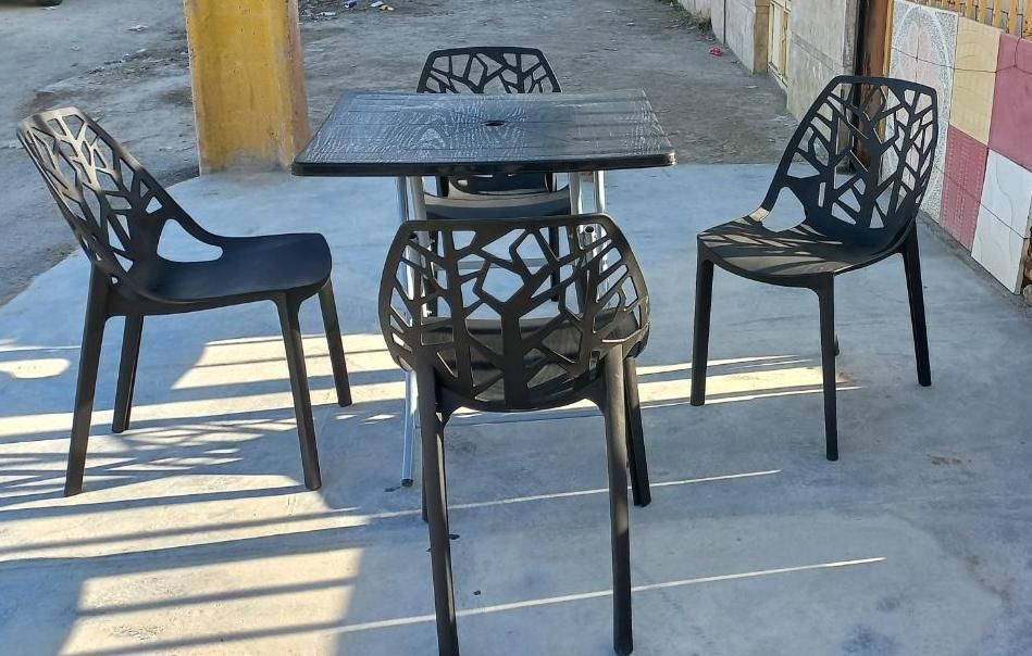 میز و صندلی پلاستیکی مدل برگی|میز و صندلی غذاخوری|کرمانشاه, |دیوار