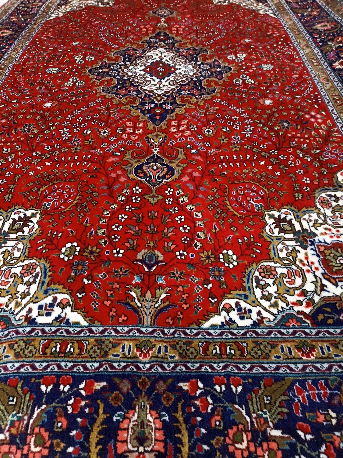 تک6متری دستباف نقشه کرمان قلم مارک(فلاح)|فرش|خوی, |دیوار