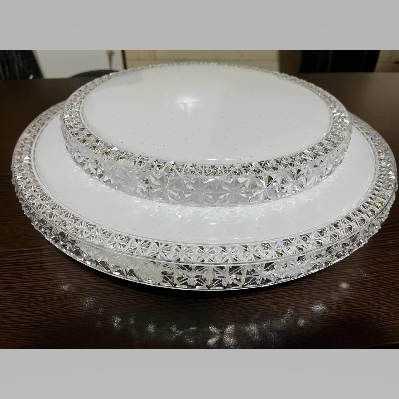 چراغ سقفی کریستالی دو طبقه مودی ۷۲ وات و 36 وات|لوستر و چراغ آویز|تهران, حکیمیه|دیوار