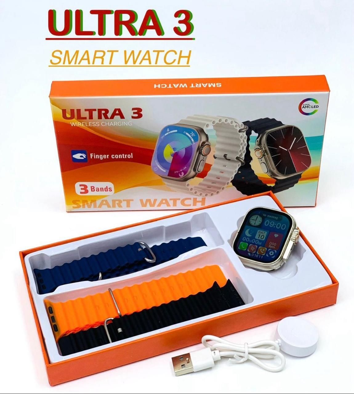 ساعت هوشمند ۳ بند ، طرح اپل واچ مدل Ultra3|لوازم جانبی موبایل و تبلت|زاهدان, |دیوار