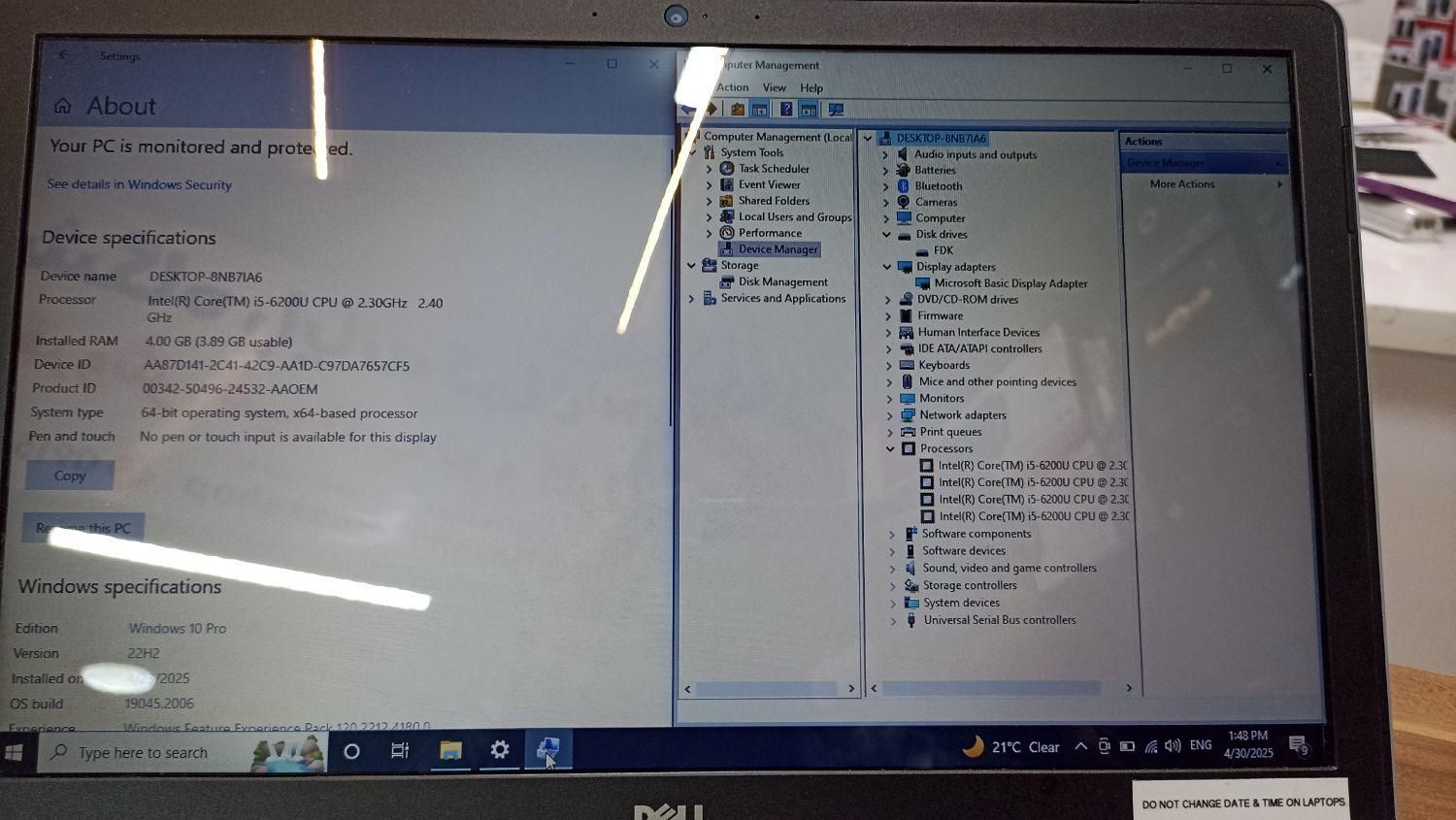 لپ تاپ Dell i5-6200|رایانه همراه|تربت‌حیدریه, |دیوار